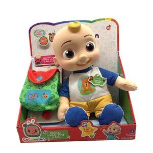 NEW CoComelon Musical Back‎ to School JJ Plush Doll Backpack Toy